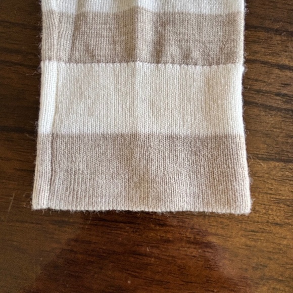 Club Monaco NWT MacKenzie striped sweater 100% wool colour Oatmeal size S - Picture 8 of 16